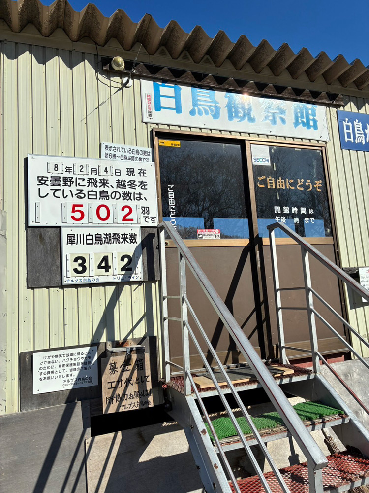 「アルプス白鳥の会」への支援