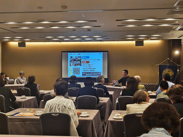 卓話「聞こえない世界から見えてきたこと」