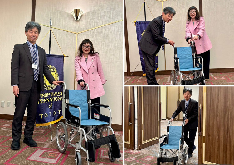 豊田市社会福祉協議会へ車イスを寄贈